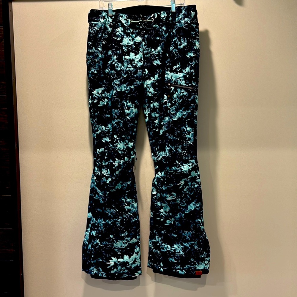 Roxy Nadia Printed Insulated Snowboard Pants size XL